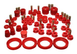 Honda Prelude Bushing Kit - Energy Suspension - Hyper-Flex - Red - `97-`01
